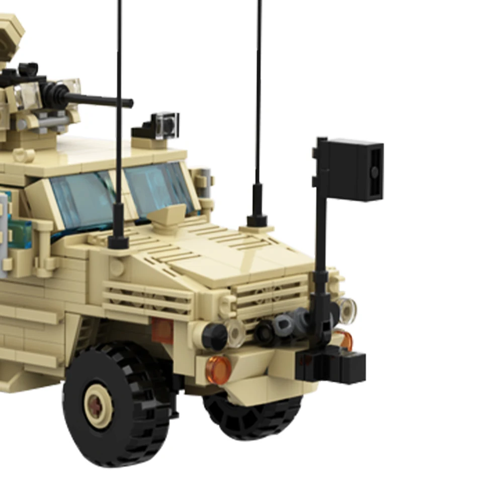 Gobricks moc RG-33L cat.2 mrap modelo blocos de construção conjunto brinquedos educativos jogo tijolo para crianças do miúdo presente aniversário juguetes