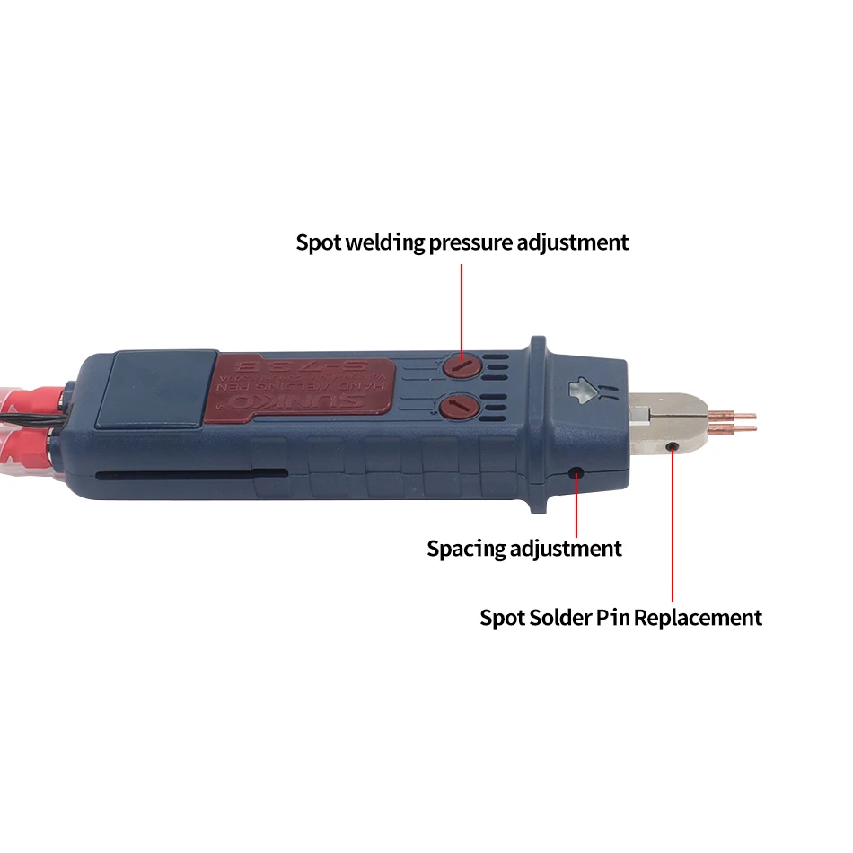 Imagem -04 - Sunkko Integrado Ponto Soldagem Caneta Interruptor de Gatilho Automático Faça Você Mesmo Precisão Canetas de Solda para 737g Mais 737dh 709ad Mais Solda a Ponto