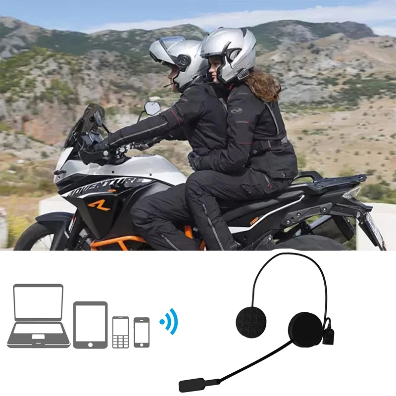 

Motor Helmet Headset Bluetooth V5.0 Motorcycle Wireless Stereo Earphone Speaker Support Handsfree Mic Voice Control