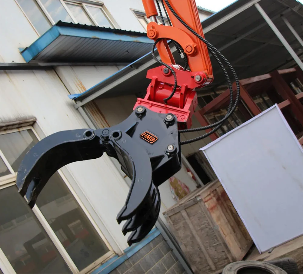 Heavy Duty Universal Hydraulic Grapple Attachment, Durable Excavator Tool For Log & Stone Grabbing Construction view 2