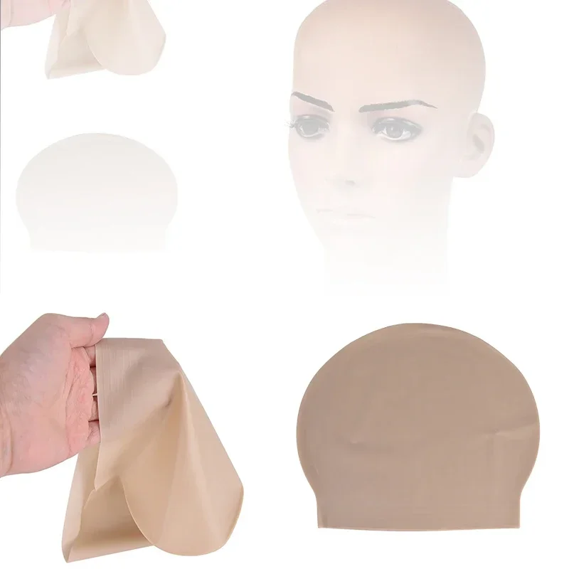 

Funny Latex Skin Fake Bald Head Unisex Fancy Film Party Dress Skin Head Wig Cap Latex Mask Hat