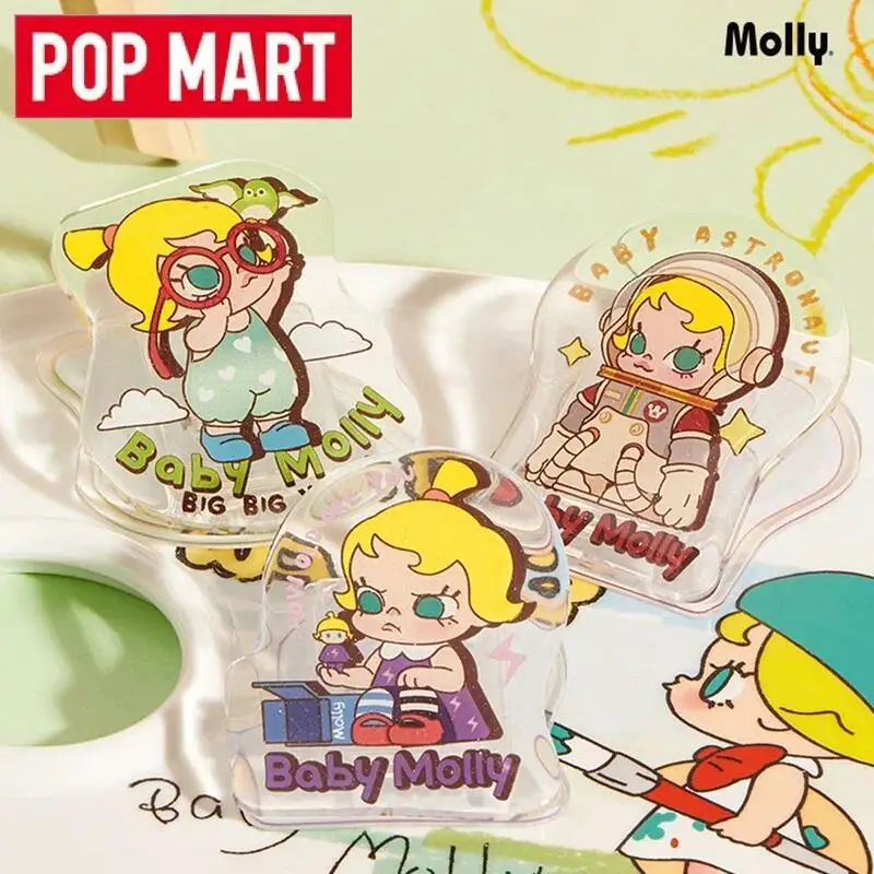 

POP MART Baby Molly When I was Three! Серия - Акриловый зажим Mystery Box Mistery Caixa Фигурка Слепая коробка Игрушки Guess Bag