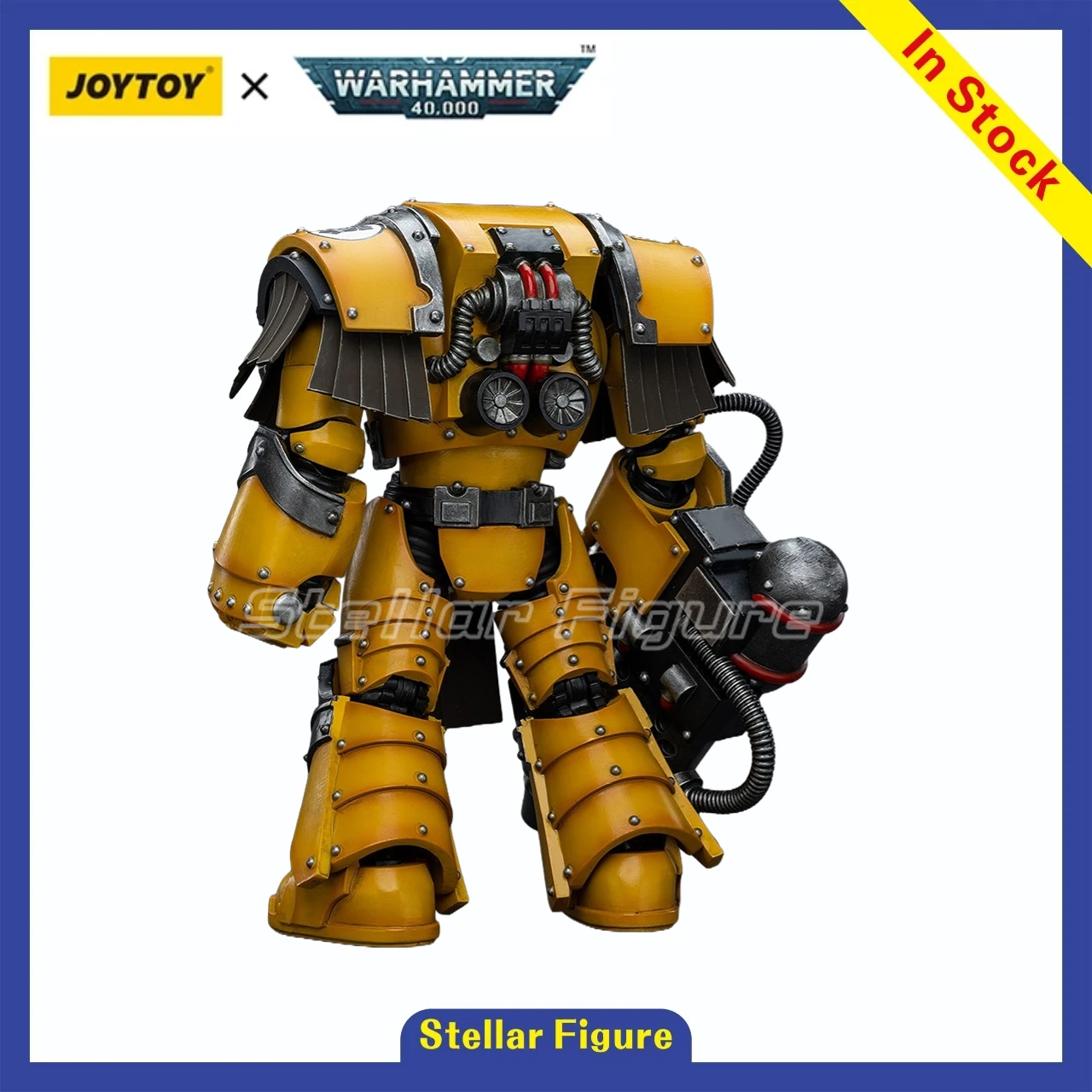 

【SF】JOYTOY 1/18 Фигурка-модель Imperial Fists Legion Cataphractii Terminator Squad с тяжелым пламенеметом