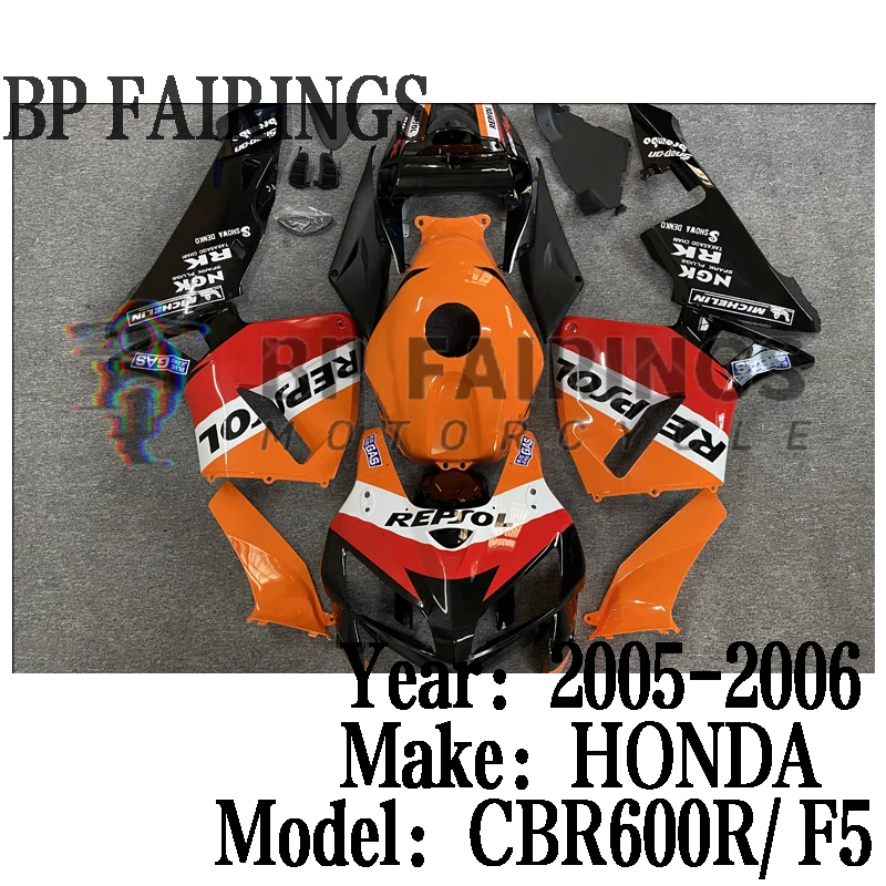 Motorcycle Fairings Kit Fit For HONDA CBR600RR 2005-2006 Bodywork Set ABS Injection honda cbr600rr F5 2005-2006 Repsol