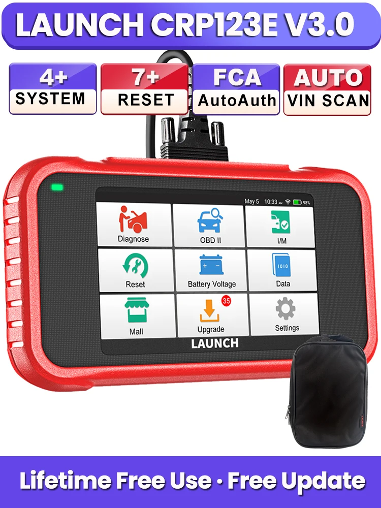 LAUNCH X431 CRP123E V3.0 CRP123I V3.0 Auto-Diagnosegeräte OBD OBD2 Code-Lesegerät Scanner ENG ABS SRS AT Automatik