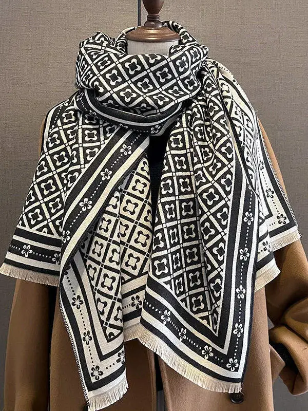 claudie-taylor-cashmere-scarf-women's-thickened-warm-shoulder-wrap-chic-winter-fashion-korean-style-geometric-pattern-one-siz