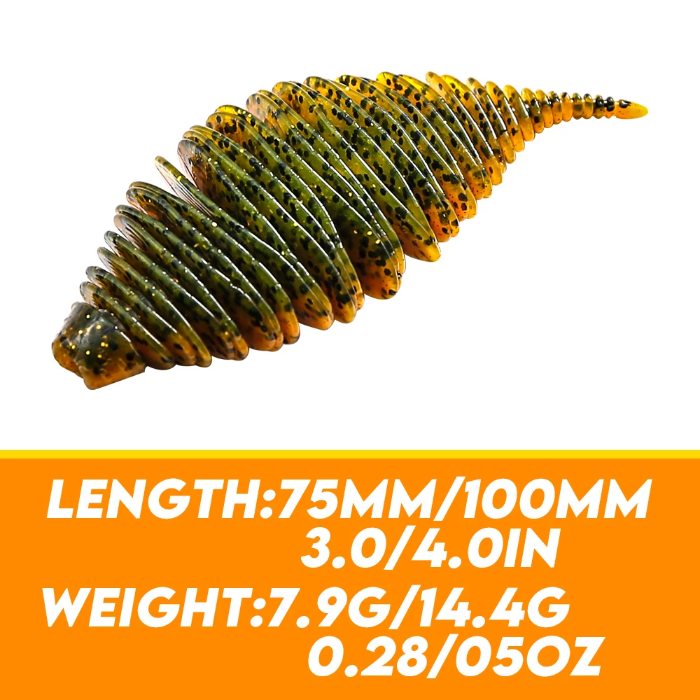 PEAK 100mm Bellows gill worm bait soft bait  fishing lures Pesca carp fishing bass lure Isca artificial PVA