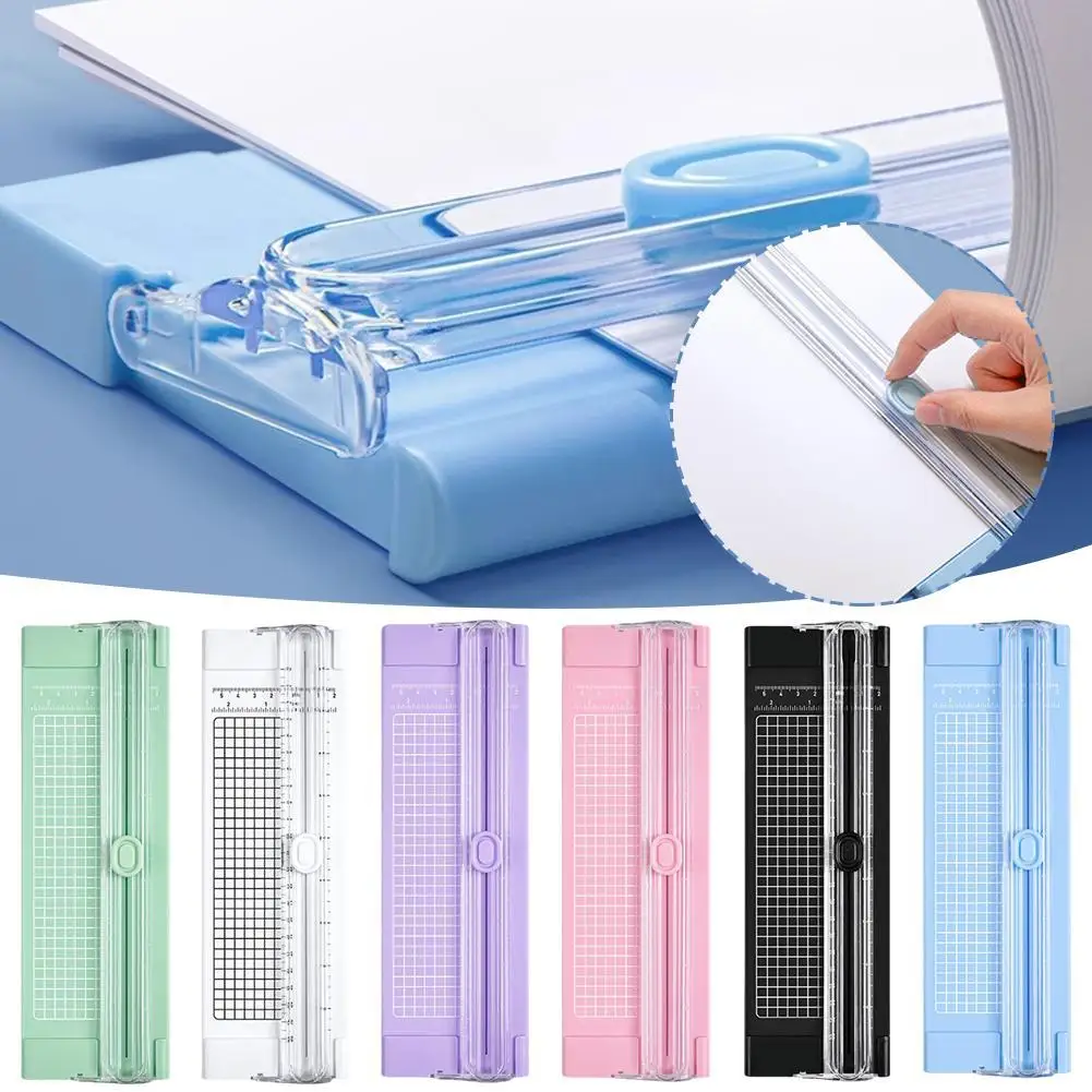 Paper Trimmer A4 Handheld Paper Cutting For Office Use Pull-out Ruler For Photo Trimmers Scrapbook Lightweight Cutting Mat