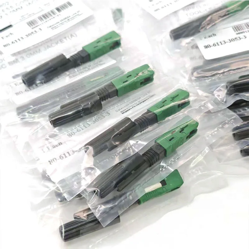 3M SC APC 8802-TLC/3 Fiber Optic Fast Connector Singlemode 3M SC 3.0 FTTH Fiber Optic SC Quick Connector