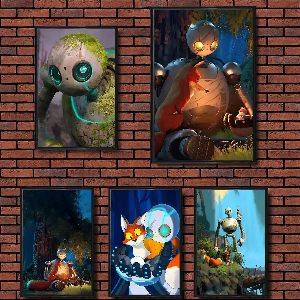 

cool T-The Wild Robot future Wall Art Anime Canvas Painting Poster For Living Room Decoration Picture Home Decor