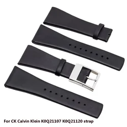 True Cowhide Watch Strap For CK Calvin Klein K0Q21107 K0Q21120 Series Large Men's Watch Chain 28MM Bracelet