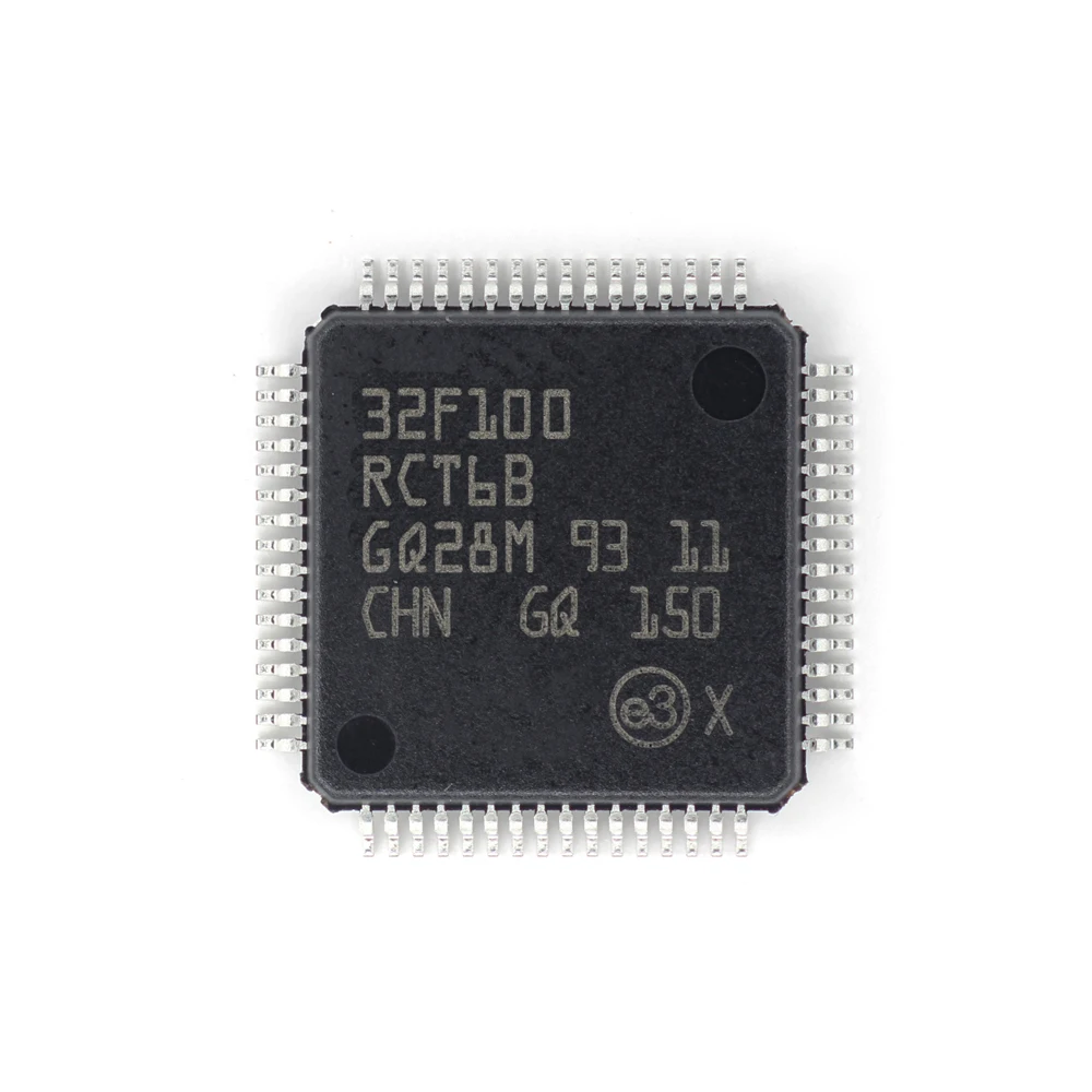 FLY NEW STM32F100RCT6B GENERAL PURPOSE 32-BIT MICROCONTROLLER MCU IC LQFP 64-PIN 256KB FLASH EMBEDDED CONTROL CHIP5PCS/LOT