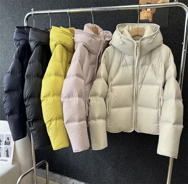 Puffy Hooded Down Jacket Women 2027 Winter Thick Warm Quilted Cotton Padded Coat Stylish Outdoor Parkas Casual Daily Wear куртка