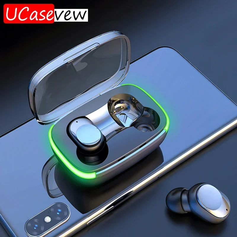 

Y60 Wireless Bluetooth Earphones TWS Mini In-Ear Headphones HD Calls Sports Noise Cancelling With Mic Earbuds for Xiaomi Iphone
