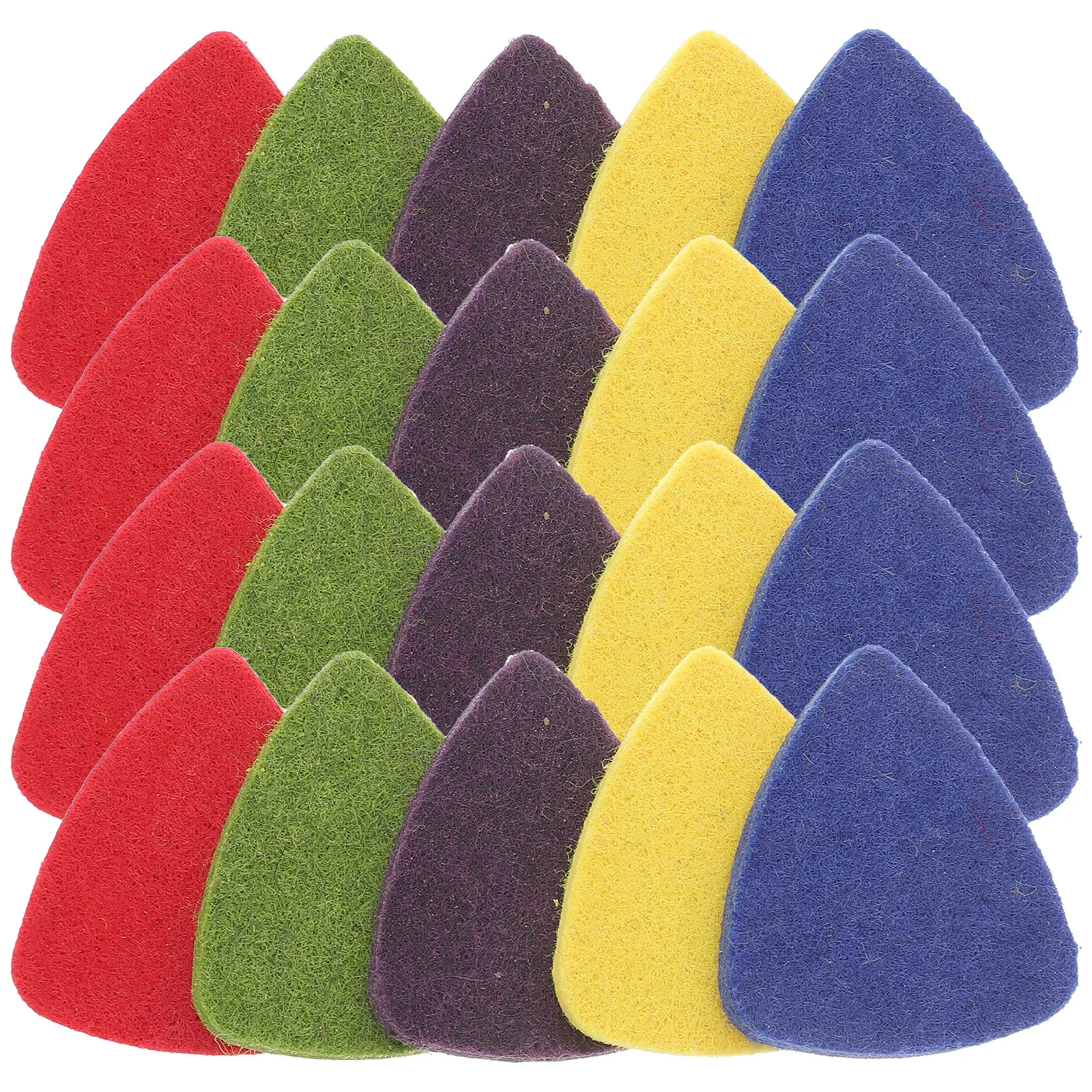 

20Pcs Premium Felt Guitar Plectrums Compact Reusable Picks for Guitarists Smooth Edges Creative Patterns Guitar Practice