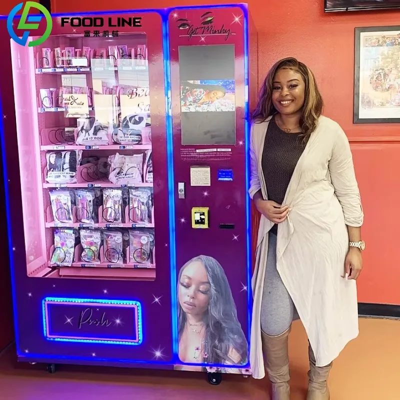 

Автомат для продажи косметики, макияжа, накладных ресниц и париков с функцией легкой пополнения запасов и управления