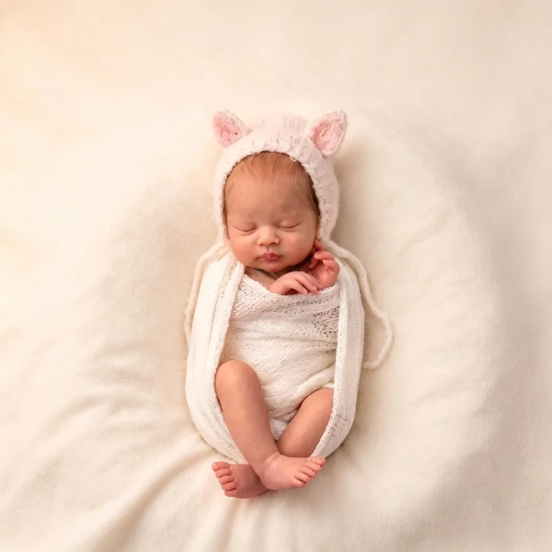 

48CM Newborn Baby Doll Esenia Soft Cotton Body Blonde Hair High Quality Handmade Doll