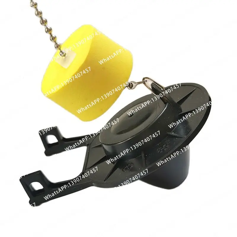 Universal toilet flapper and chain with float for 2-inch flush valve, easy to install