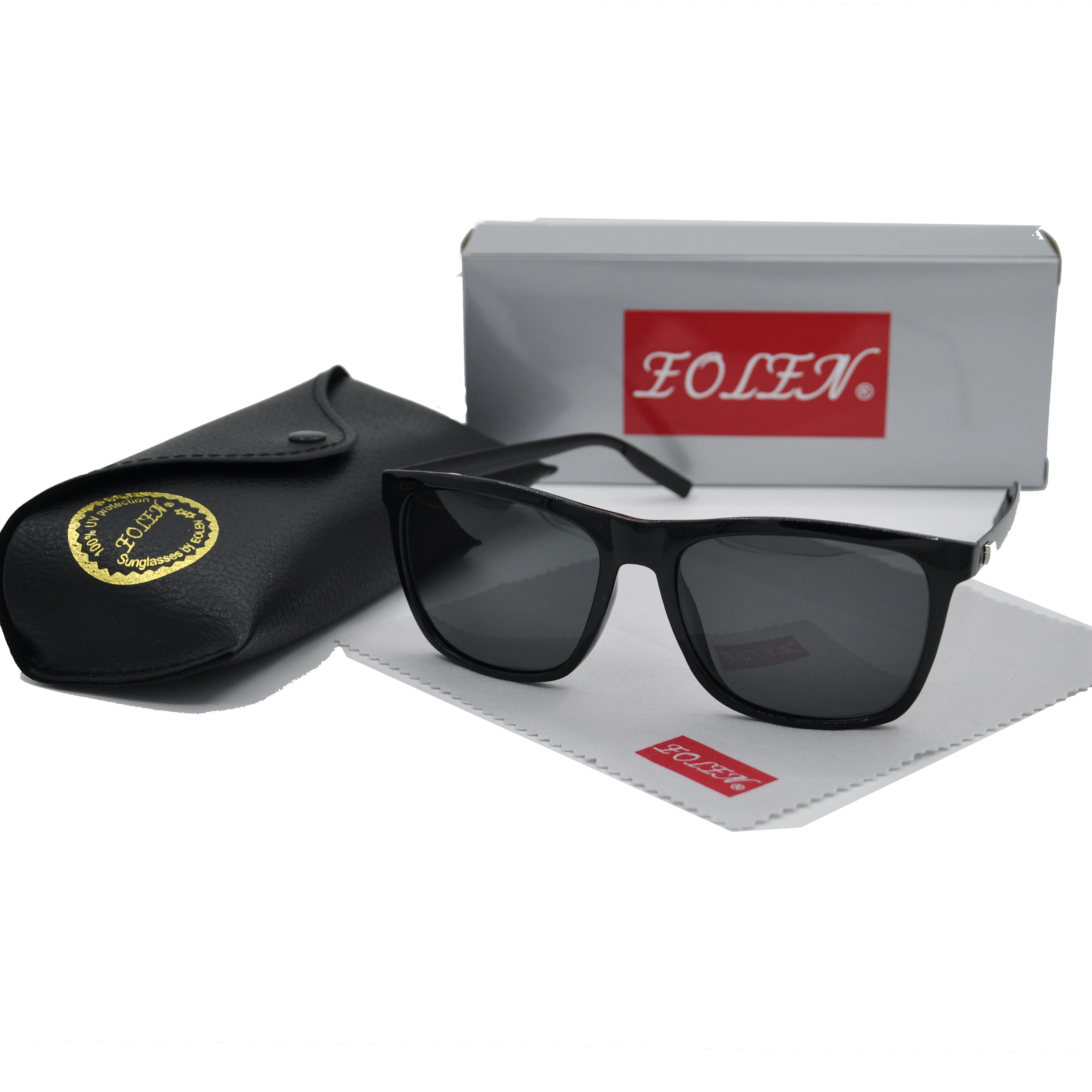 

0733 Fashion Colorful Polarized Sunglasses - Personalized Metal Retro Square Frame Sunglasses - Outdoor Cycling Sunglasses UV400