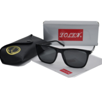 0733 Fashion Colorful Polarized Sunglasses - Personalized Metal Retro Square Frame Sunglasses - Outdoor Cycling Sunglasses UV400