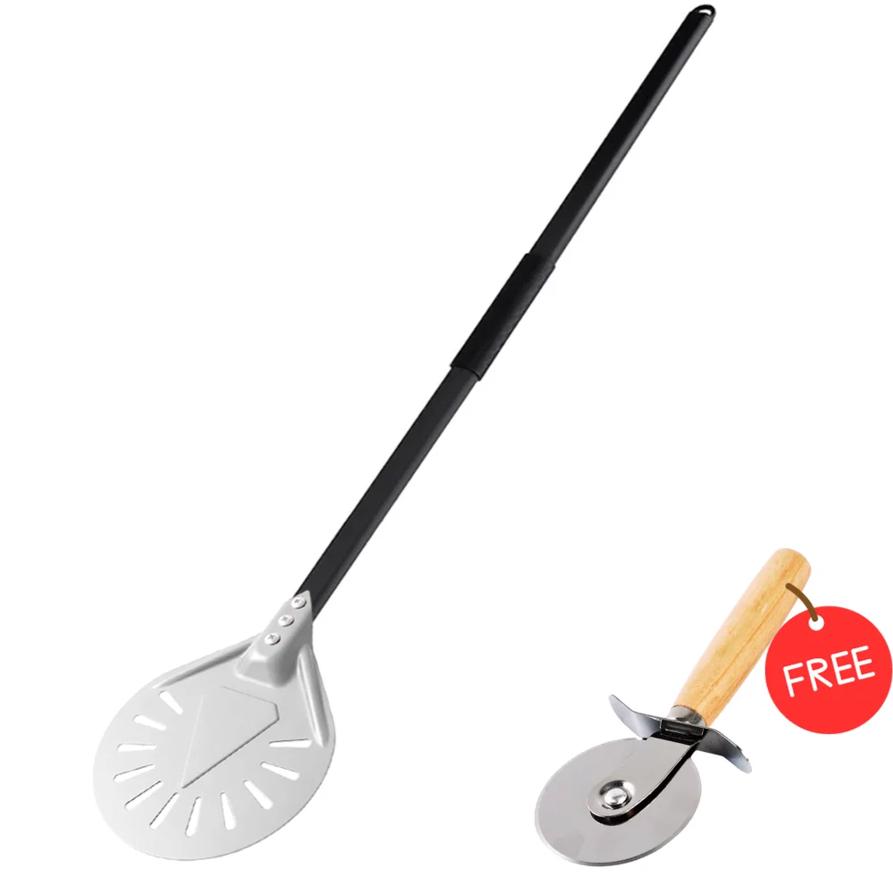 

7 8 9 10 Inch Long Pizza Peel AdjustableTurning Shovel Spatula Baking Tool Kitchen Utensils Nonstick Big Pizza Turner for Oven