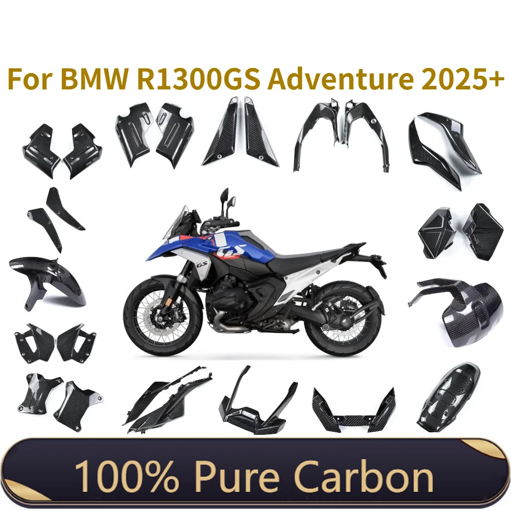 Für BMW R1300GS Adventure 2025 2026+ Komplettes Set 100% Echte Trockene Kohlefaser Motorradteile Zubehör Verkleidungssätze