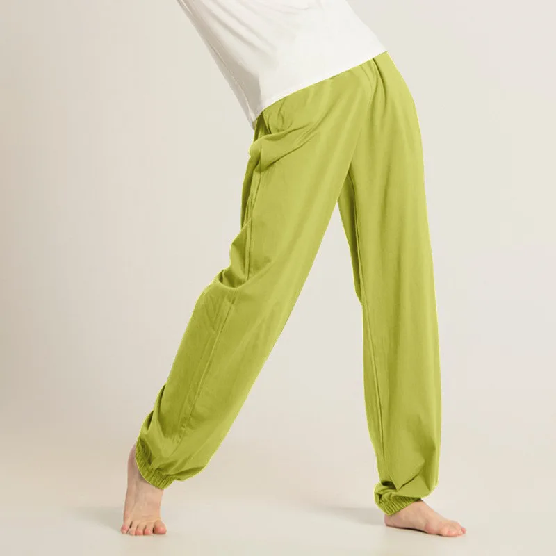 Modern dance practice pants Art test bloomers Sports closed crotch radish pants Men's and women's same modern practice pants