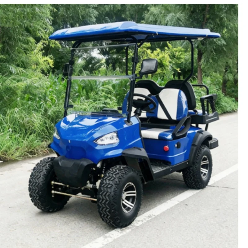 2026 Low Price Approved High Quality Electric Golf Cart 60/72V Electric Utility Cart Foot Pedal Three-Point Seat Belt Bumper