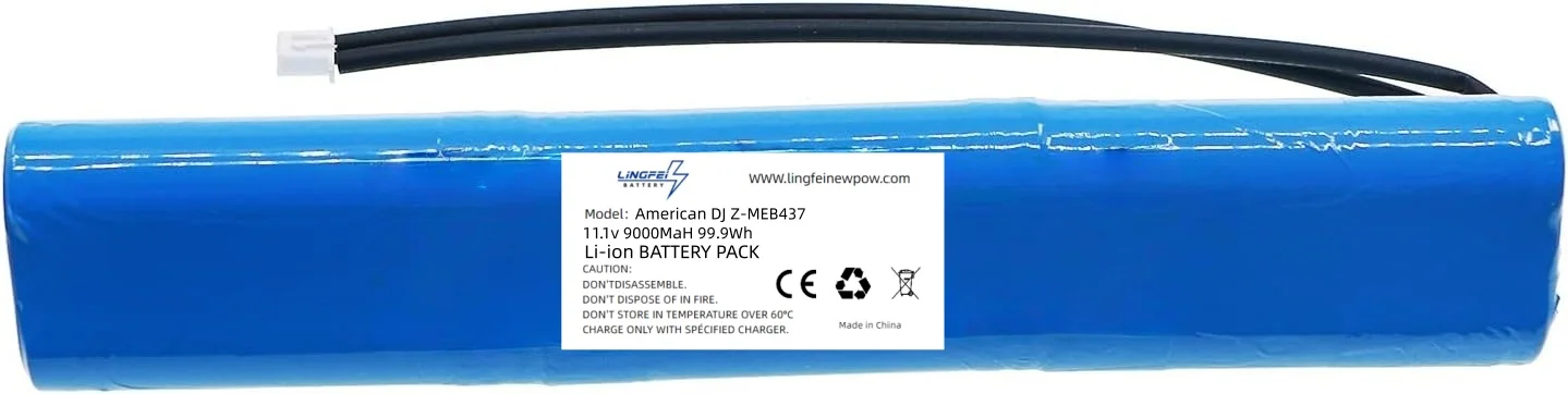 

Battery for American DJ Mega Go Bar 50 RGBA - Replaces American DJ Z-MEB437