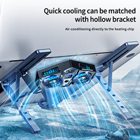 New Model Magnetic Absorption Computer Cooler with Dual-Core Semiconductors Colorful Atmosphere Lights for Tablet Laptops