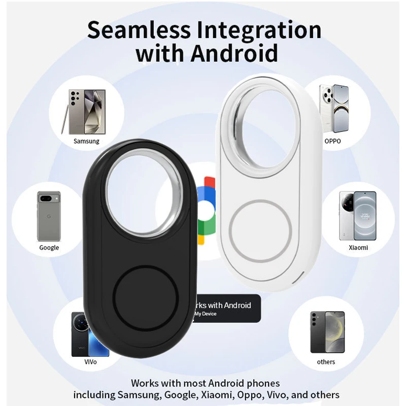 

Android's AirTag анти-потерянный GPS-трекер работает с Google Find My Find Hub GPS-трекер для домашних животных, поиск ключей, кошельков, предмет для багажа