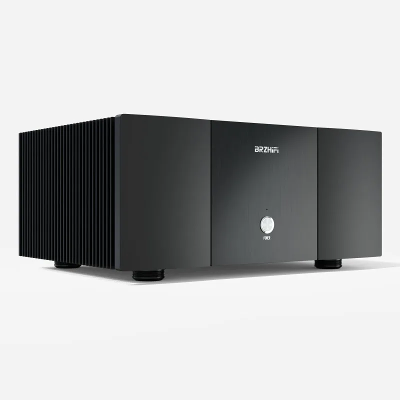 Telaio dell'amplificatore di potenza con marchio interamente in alluminio telaio dell'amplificatore di raffreddamento su entrambi i lati classe A e B telaio posteriore in alluminio puro