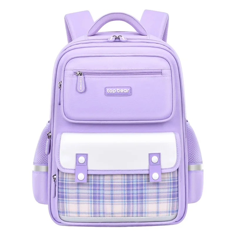 Primary Students Schoolbag Girls Cute Backpack Nylon Lightweight Waterproof School Bags Large Capacity Kids Rucksack Book Bag