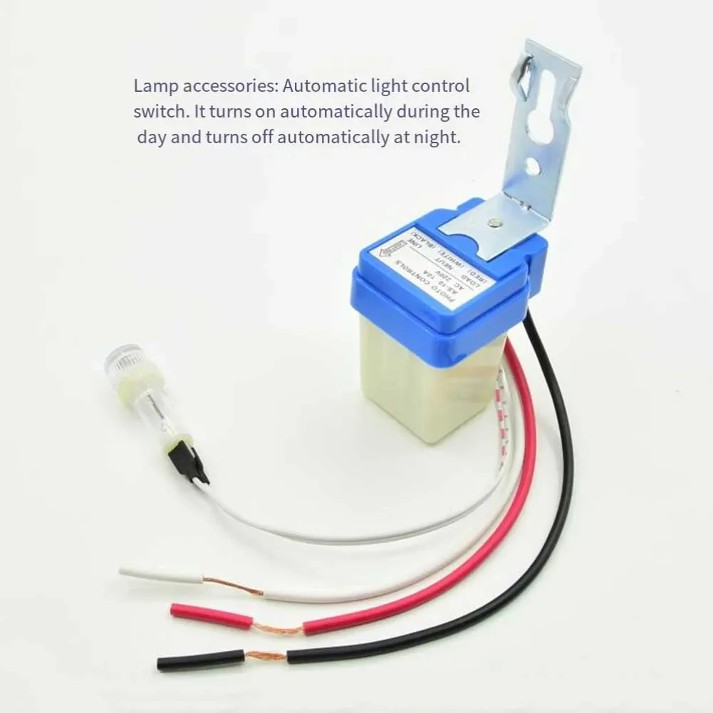 For Factory Lighting Light Control Switch Automatic Light Sensor 10M Sensing Range 50g Net Weight Day Night Control
