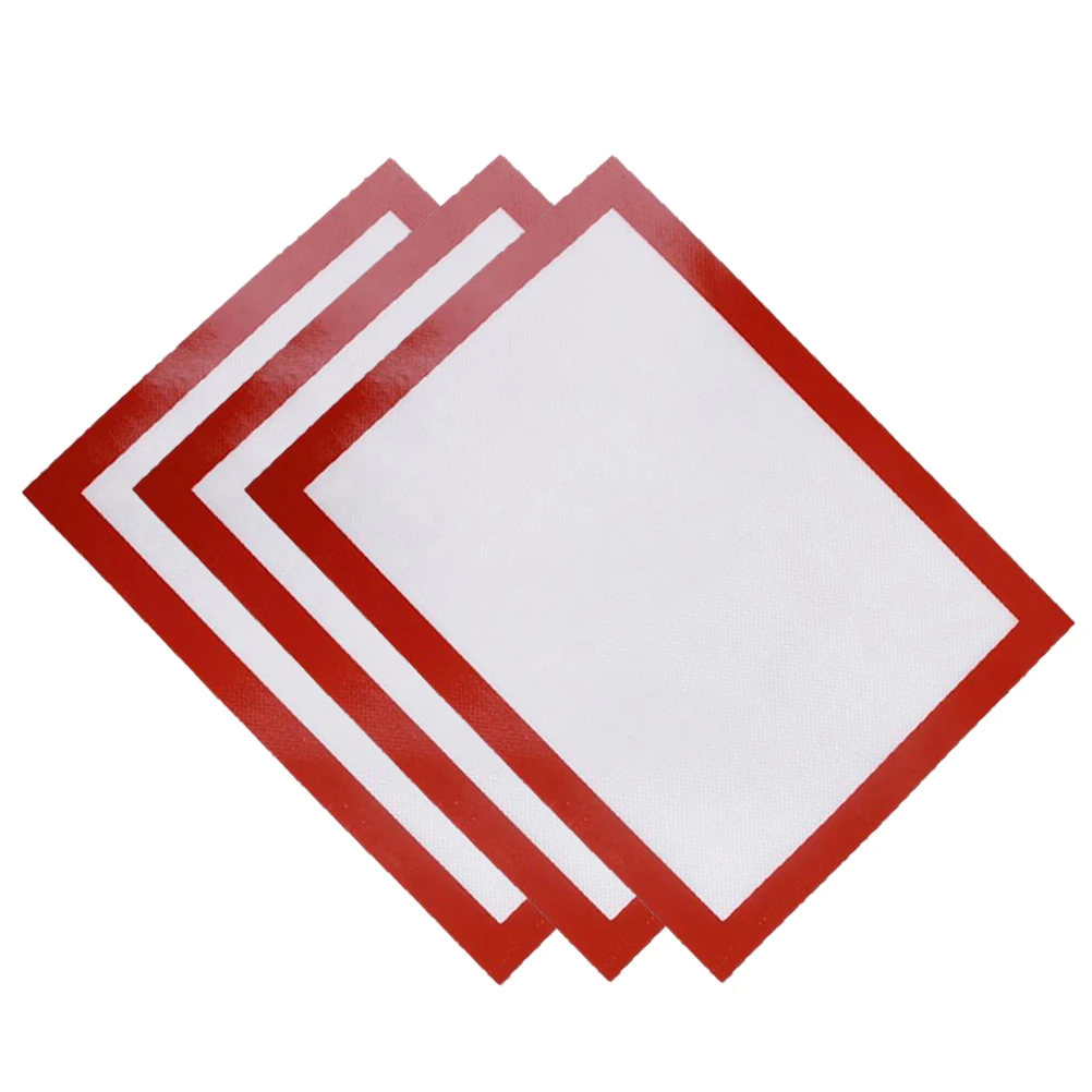 

3 Pcs Silicone Baking Mat Non Stick Bakeware Nonstick Pastry Rolling Mats Kitchen
