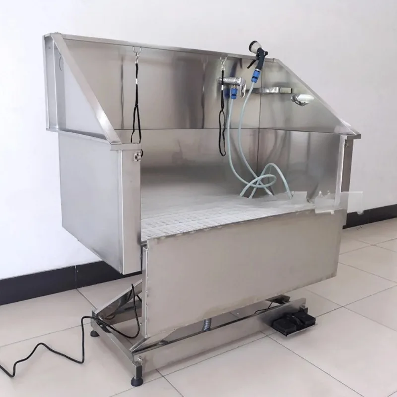 Pet Supplies Stainless Steel Electric Lift Pet Bath Pool Large Volume Dog Bath 304 Easy To Clean