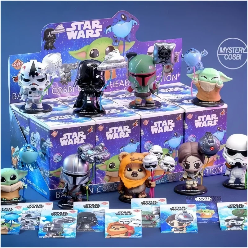 

New Hot Original Star Wars Balloon Cosbi Bobble-Head Collection Series Blind Box Mini Figure Collectible Toy Blind Box Kids Gift