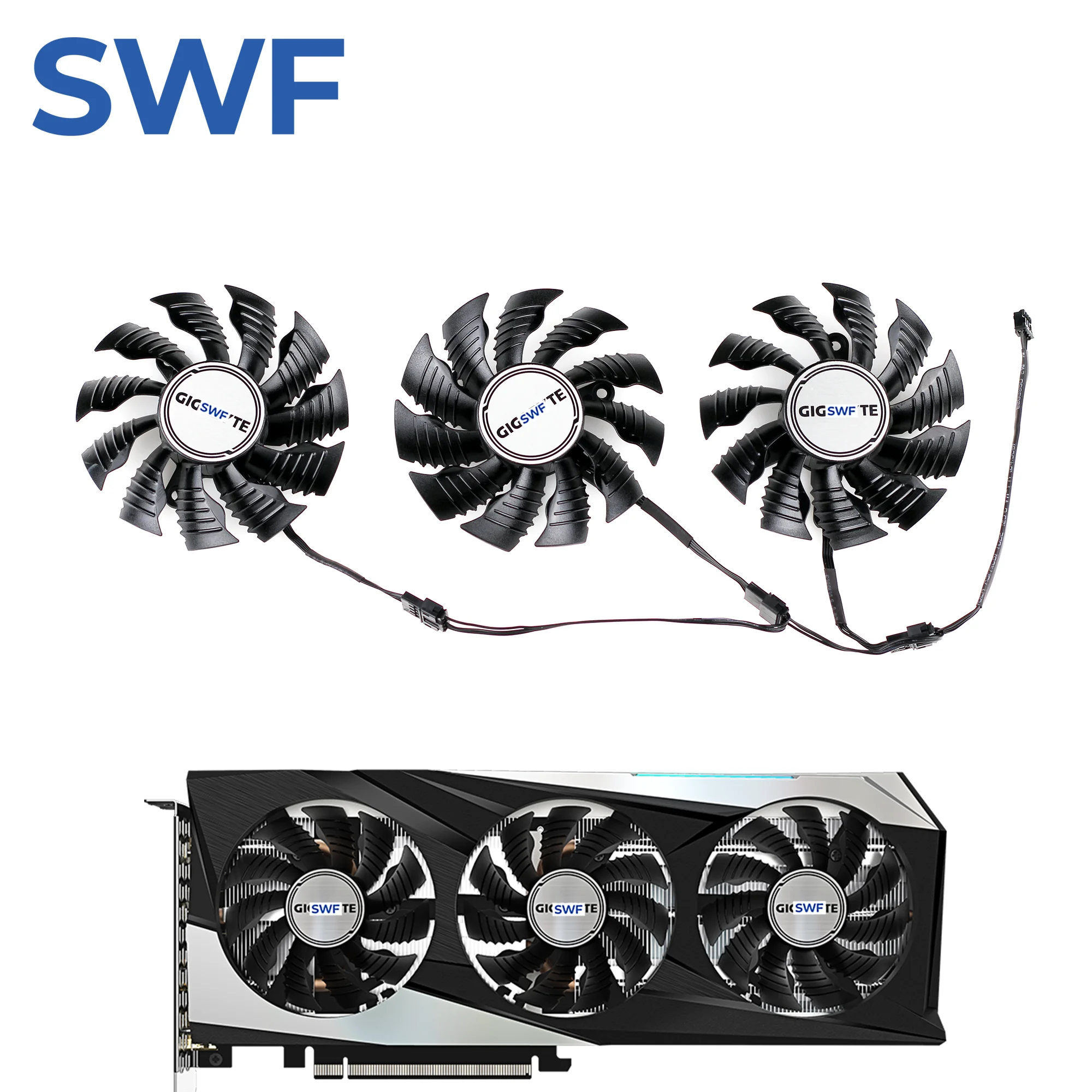 Ventilador de refrigeración PLA09215S12H de 82MM para tarjeta gráfica GIGABYTE RX 6800 6900 XT GAMING OC 16G