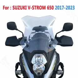 For Suzuki V-Strom 650 2017-2023 Motorcycle Accessories Touring Windshield Windscreens Wind Deflectors Black