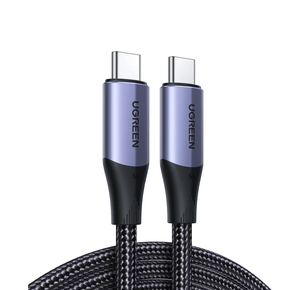 

UGREEN USB C 3.1 Gen 2 Кабель USB C — USB C — USB C Кабель с выходом видео 4K Быстрая зарядка 100 Вт Доставка питания