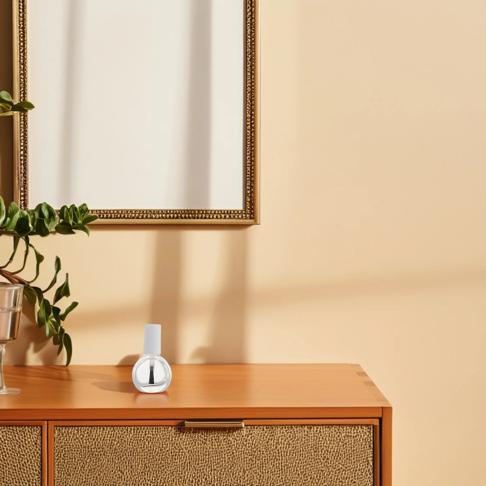 

10Pcs Empty Nail Polish Bottles with Brush Cap Clear Glass Containers Portable Travel Refillable Storage Kit Nail