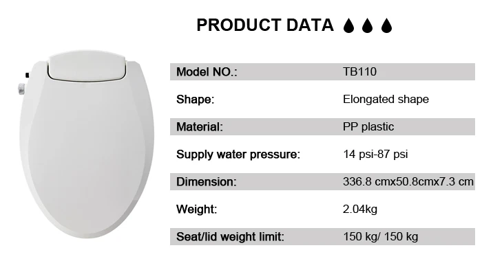 OEM/ODM Non-electric Soft Close Toilet Seat Cover with Bidet Function, Wholesale Retractable Nozzle Bidet Seat, Buy Bidet Seat