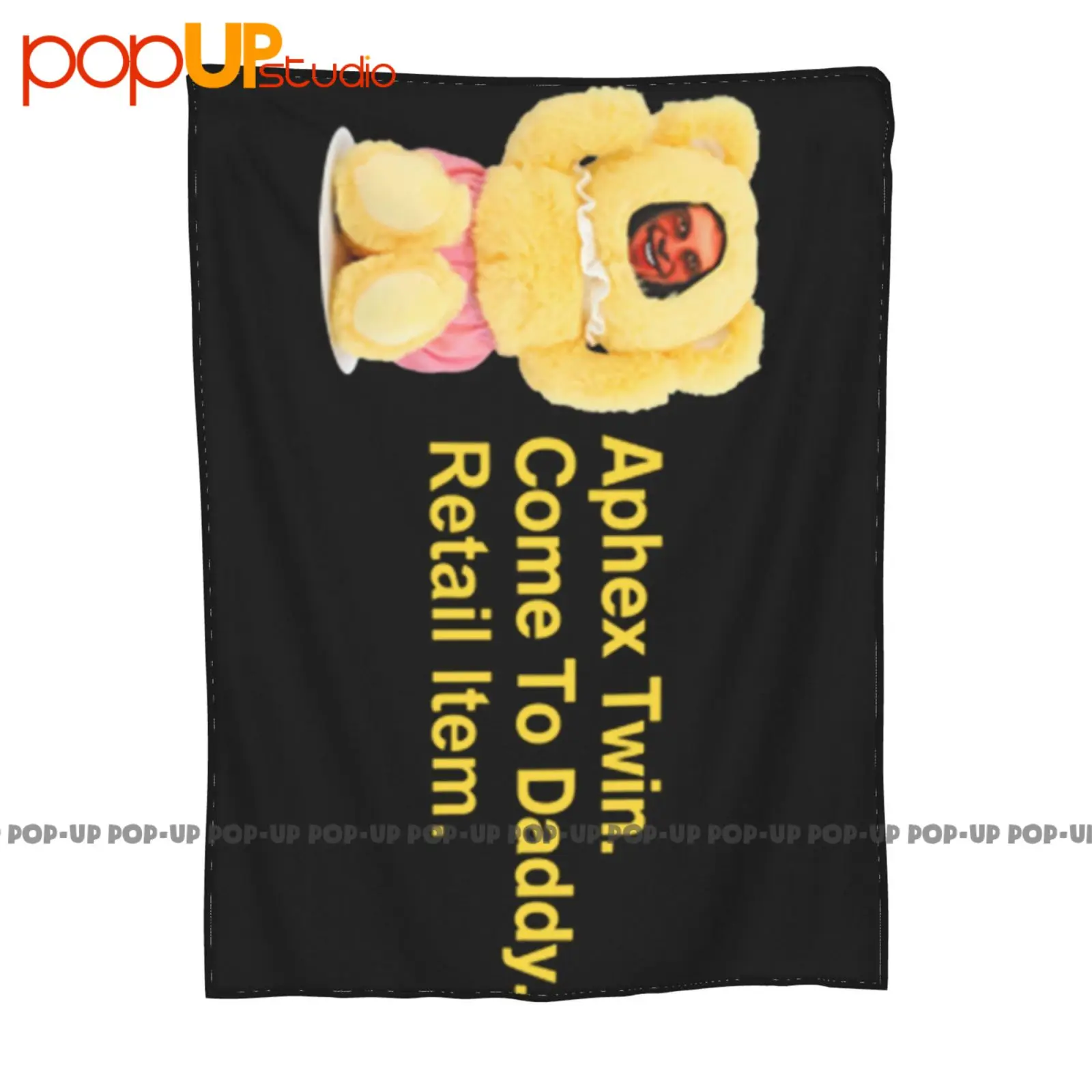 Aphex Twin Come To Daddy Yellow Bear بطانية فائقة النعومة لحاف غطاء أريكة شتوي أغطية سرير