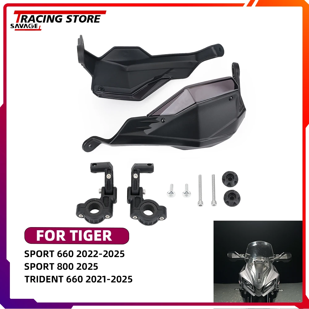 

2025 Handlebar Handguards Hand Guard Hand Shield For Tiger Sport 660 800 Trident 660 Handlebar protection Motorcycle Accessories