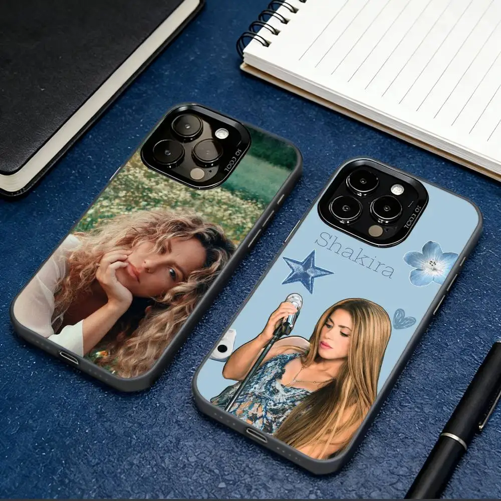 

S-Shakira Singer Phone Case For iPhone 17,16,15,14,13,12,11 Plus,Pro Max,XS,Colorful Silver Phone case Funda Cover