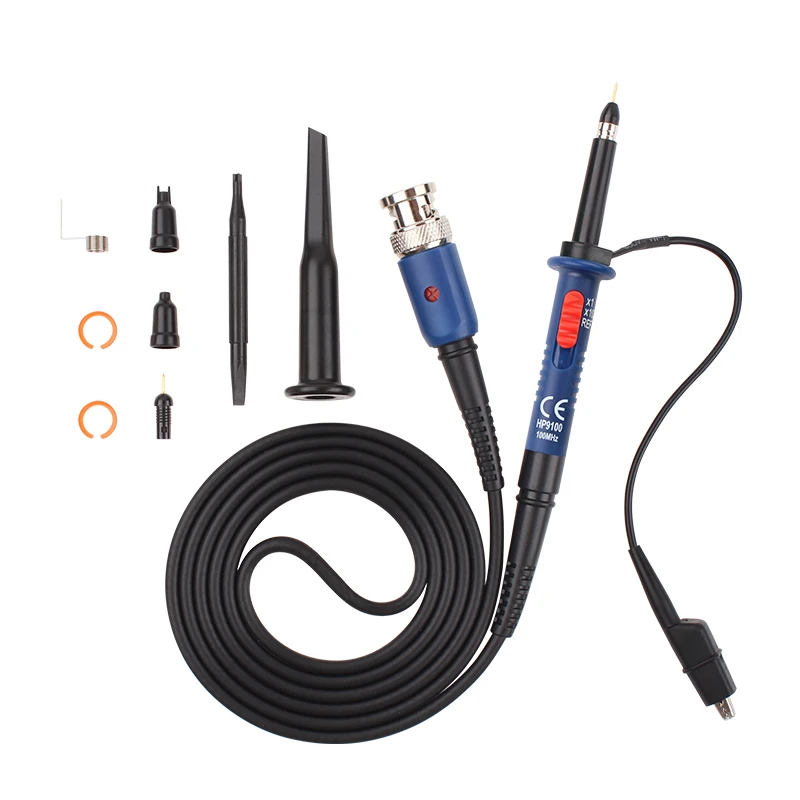 HP9100 100MHz X1 X10 High Voltage Probe Oscilloscope Designed to test High Voltage Signals When Uesd with an Oscilloscope