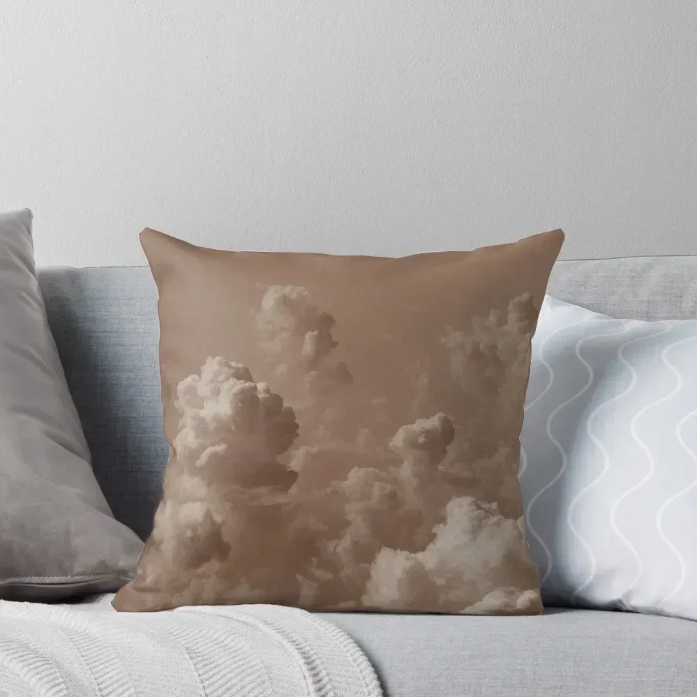 

Dark Academia Aesthetic brown clouds Throw Pillow Room decorating items Custom Cushion Photo Luxury Pillow Case pillow