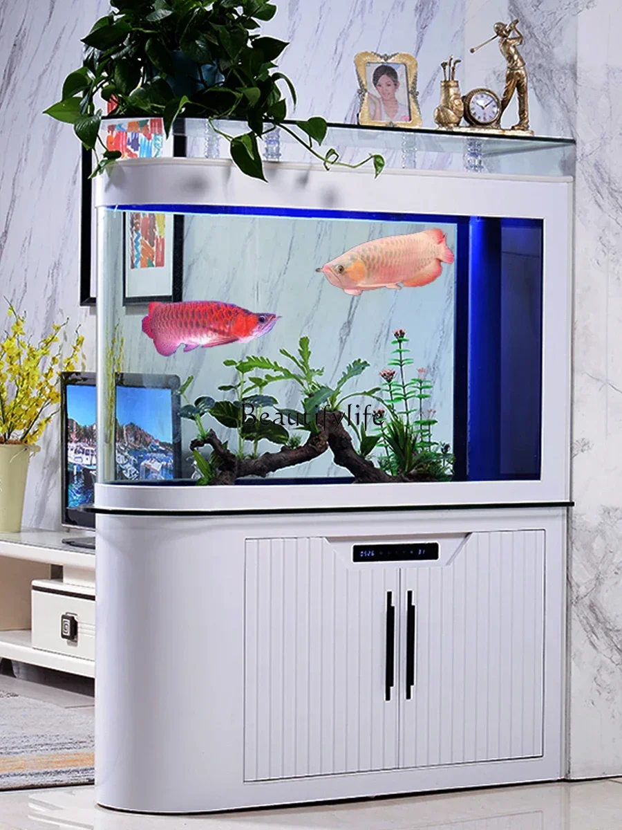 Wohnzimmer kreative moderne erschwing liche Luxus-Stil Aquarium Kugel Haushalt Teilbereiche Bildschirme Boden filter