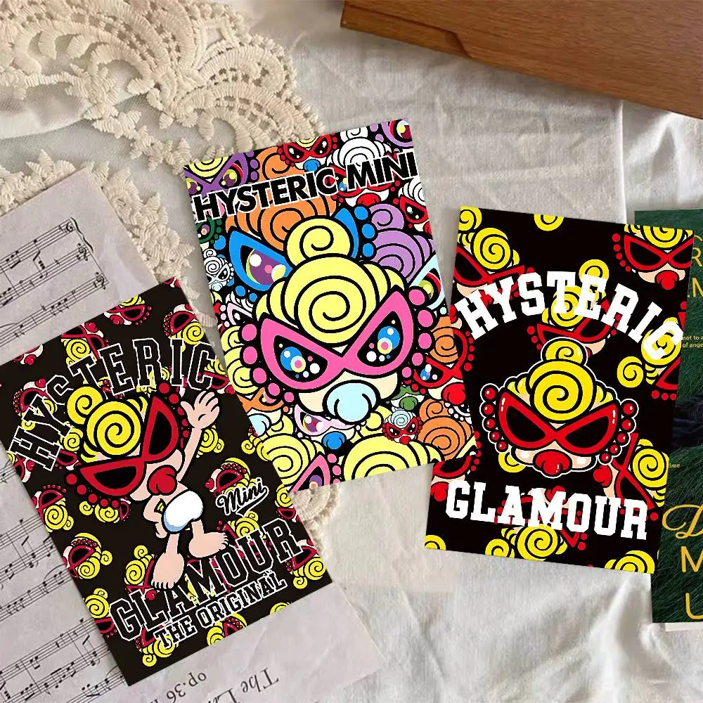 Japan Fashion Hysteric Mini Self-adhesive Art Poster Whitepaper Prints Posters Artwork Home Decor