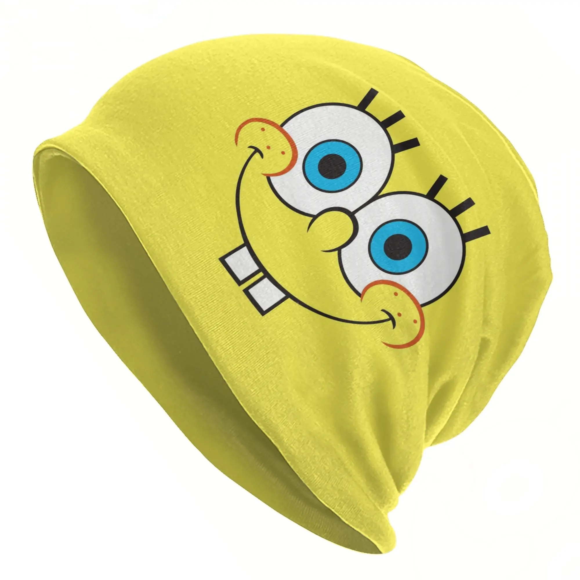 Spongebobed Caps  Vintage Autumn Winter Outdoor Skullies Beanies Hats Spring Warm Head Wrap Bonnet Knitted Hat
